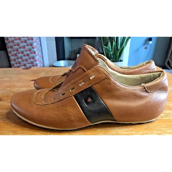 Tsubo Men\'s Leather Lace Up Oxford Shoes Size 10 Brown Black 8287-COAC F8009L main image 6